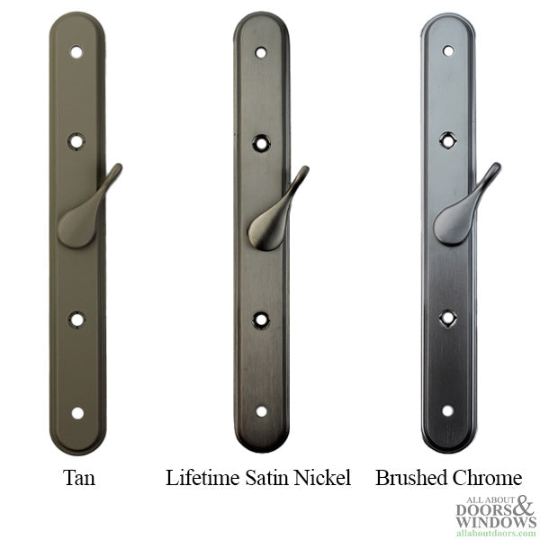 Olympus Keyed Handle CENTER Thumb, Sliding Glass Door - Choose Color