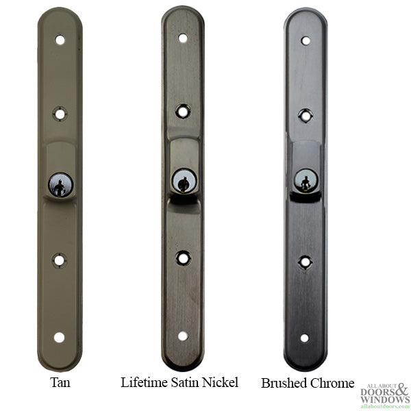 Olympus Keyed Handle CENTER Thumb, Sliding Glass Door - Choose Color