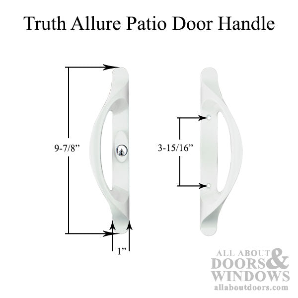 Truth Sliding Door Handle Active Door Handle With Center Key Cylinder