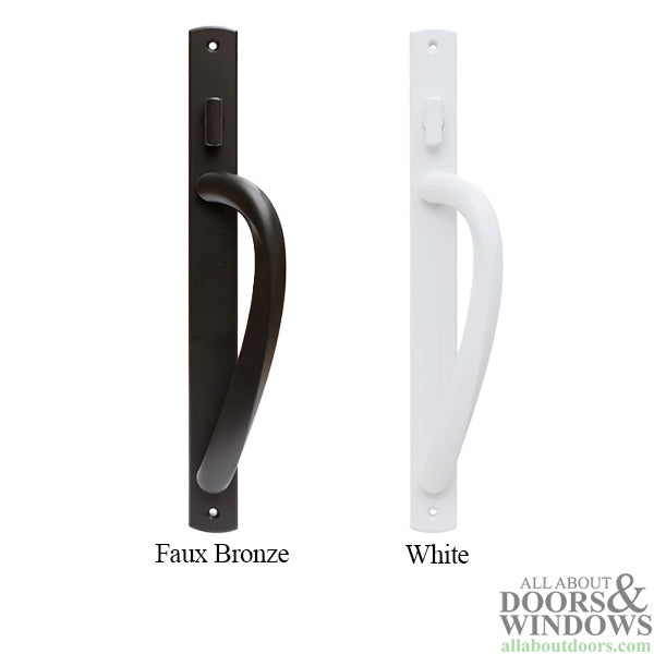 Truth® Non-Keyed curved top sliding Door Handleset Trim - Choose Color