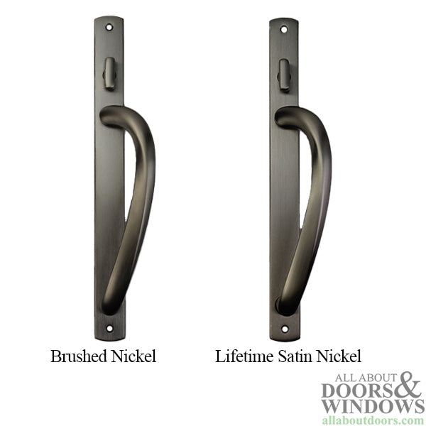 Truth® Non-Keyed curved top sliding Door Handleset Trim - Choose Color