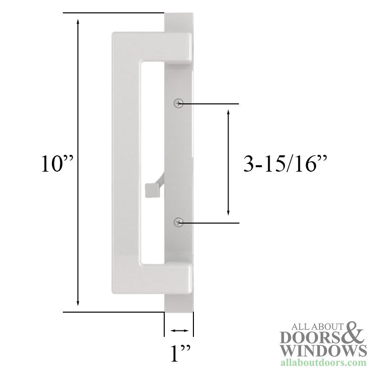 Amesbury Truth Signature Modern Sliding Patio Door Handle Keyed Off Center