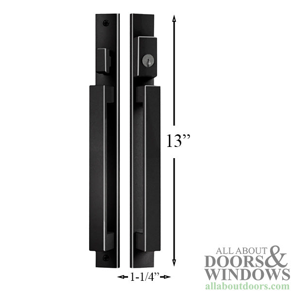 Active Keyed Inline 13Inch Handle - Black