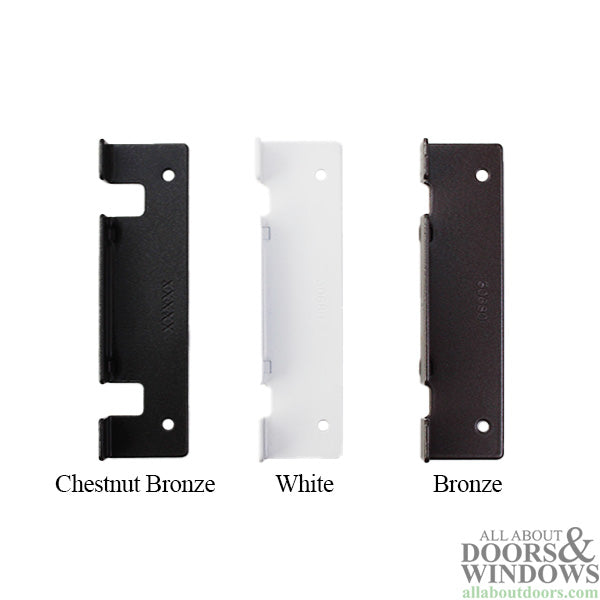 Auxiliary Strike Plate, Foot Bolt Keeper, Truth 2 Hole Angled