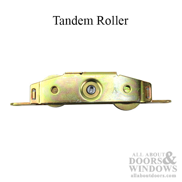 1-1/4" Steel Wheel Tandem Roller for Sliding Glass Doors
