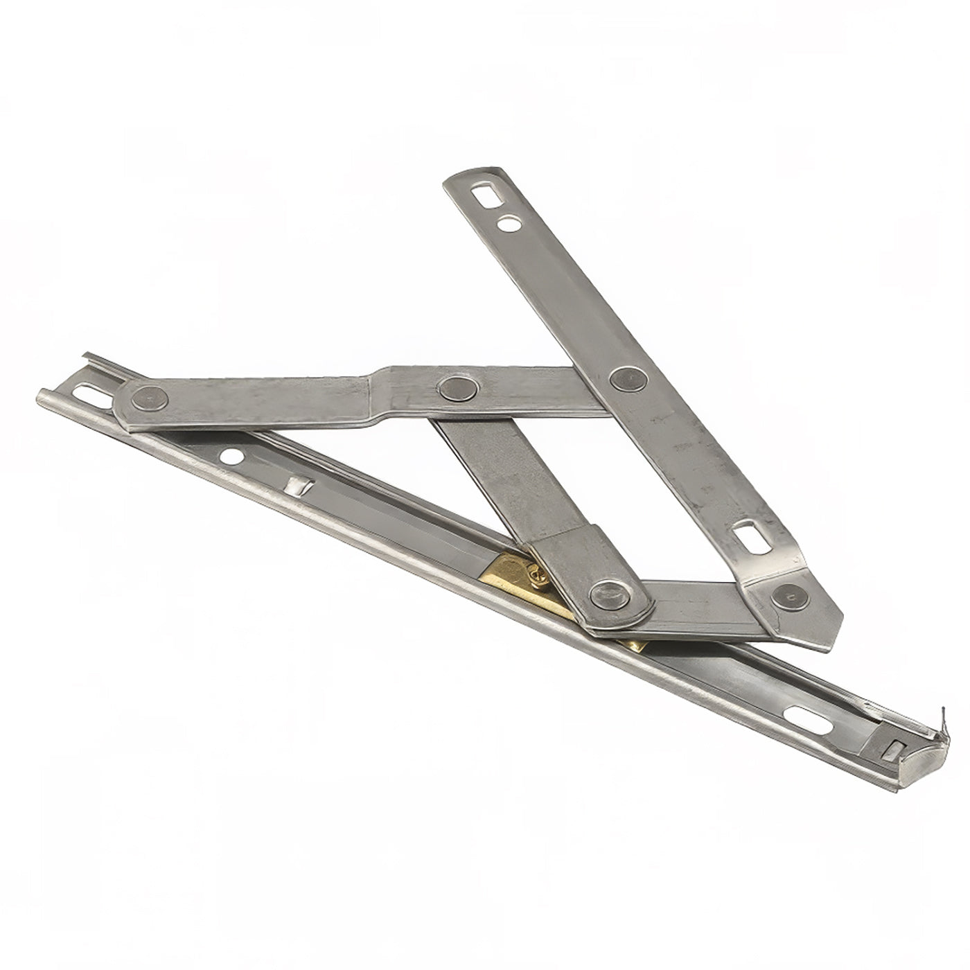 Anderberg 201SS 4-Bar Hinge w/ Stop, Stainless - 201SD-S