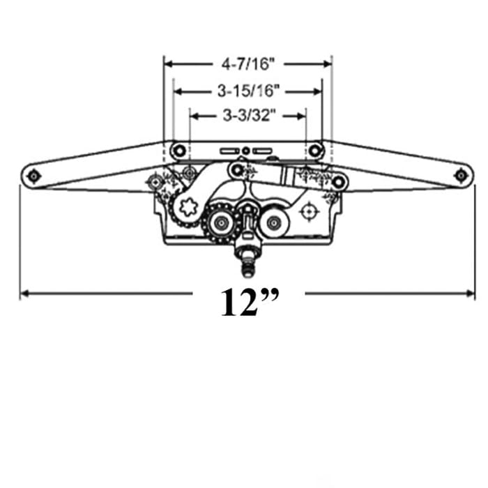 Truth 31545 11.42 Entrygard Awning Operator 12"