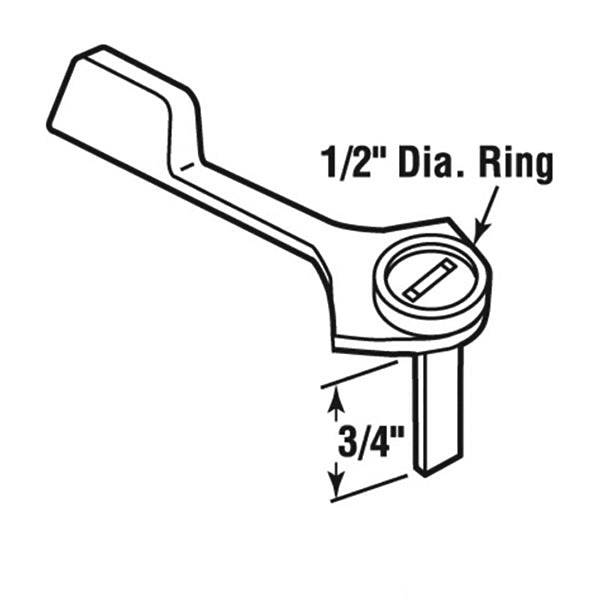 Amesbury Truth 13683 Sliding Door Thumb Latch Lever