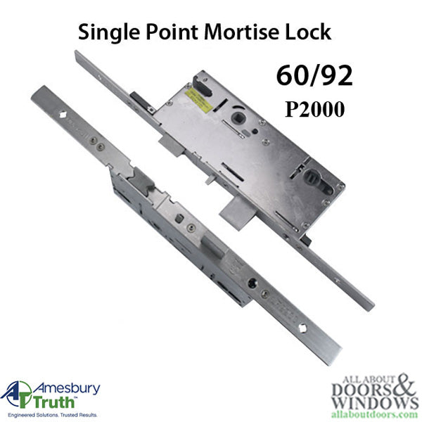 20mm P2000 Active 60/92 SPL Mortise Lock Body – American