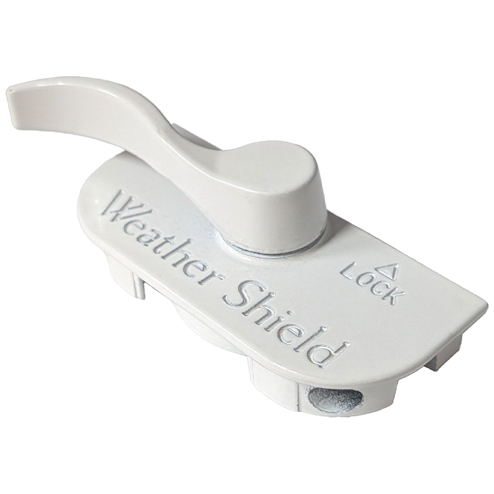 Weather Shield Left-Hand Recessed Sash Lock with Flange