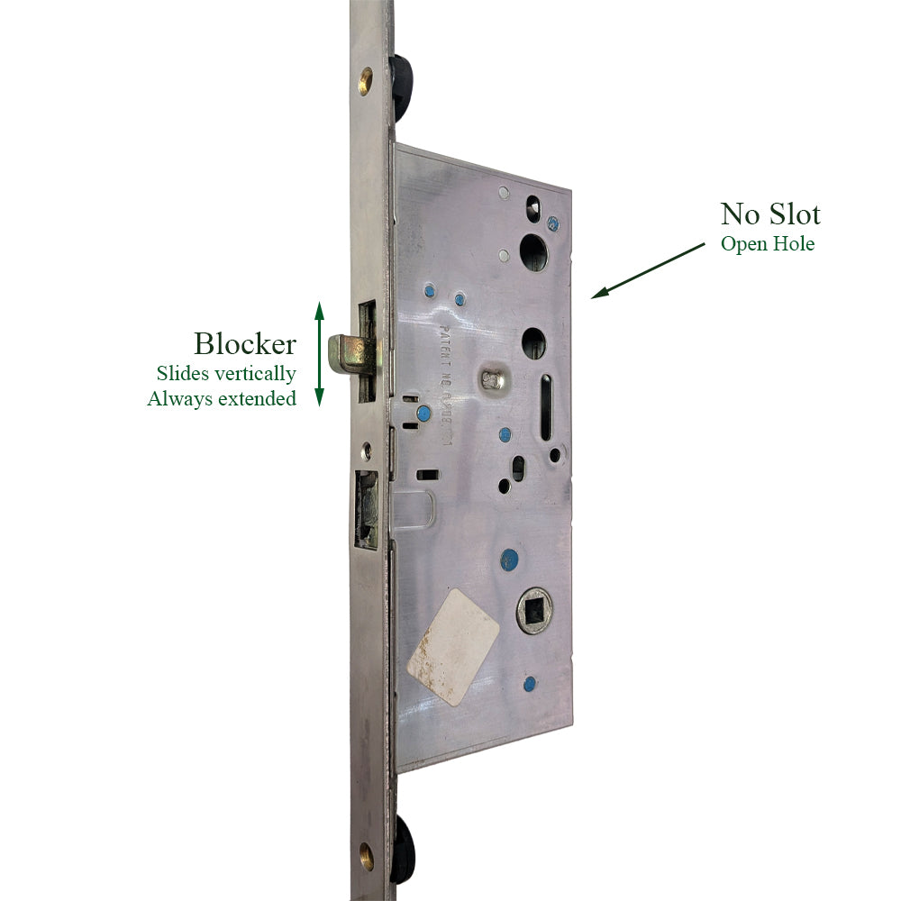 Passive PAS8 60/92 Multi-Point Door Lock for Double Doors with Astragal – Stainless Steel