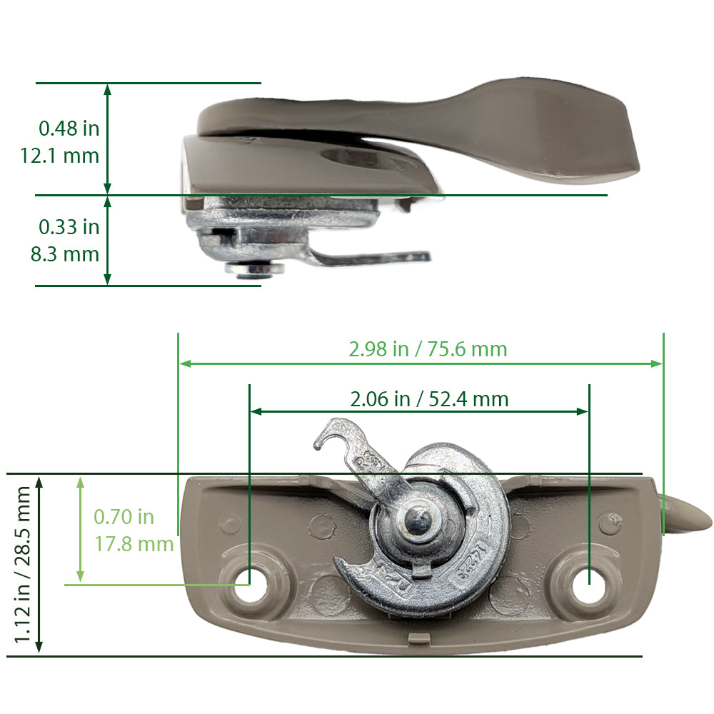 DualTech D1000A Semi-Flush Integrated Sash Lock & Tilt Latch
