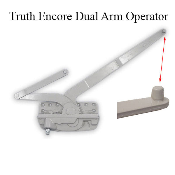 Truth® 50.10 Encore Dual Arm Casement Operator with Stud, Right Hand
