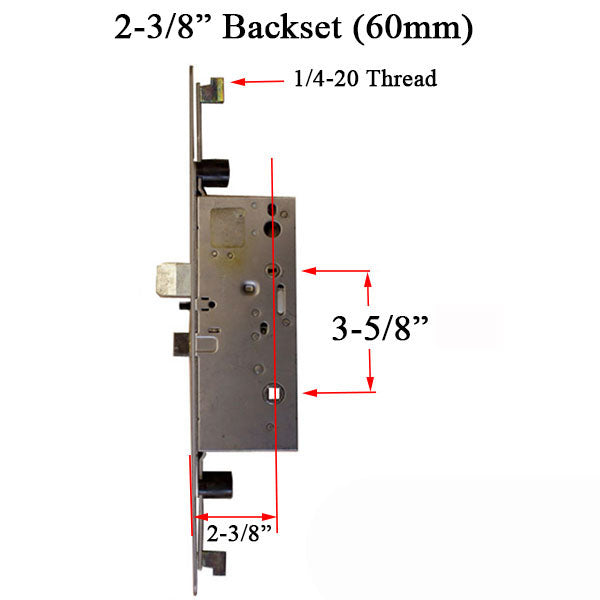 Active Concealed Rod 60/92 Radius Faceplate Attached Hardware