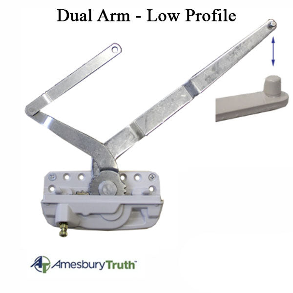 Truth Encore 50.17 Dual Arm Casement Operator Low Profile Sill Mount With Stud - Right Hand Hardware