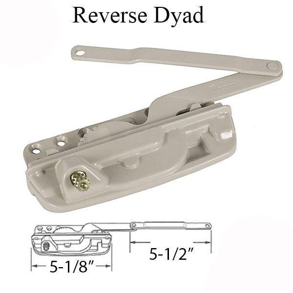 Sill Mounted Reverse Dyad Casement Operators - Left Hand Hardware