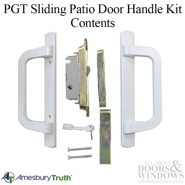 PGT Sliding Patio Door Handle Kit with Truth 32439 Mortise Lock - 14383-Kit
