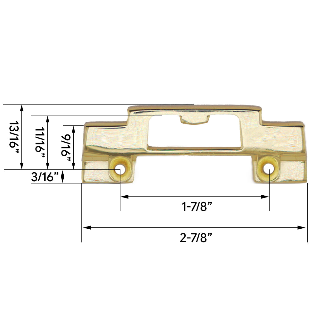 Truth Trimline 17 Face-Mounted Cam Lock Keeper - 500521K-FM