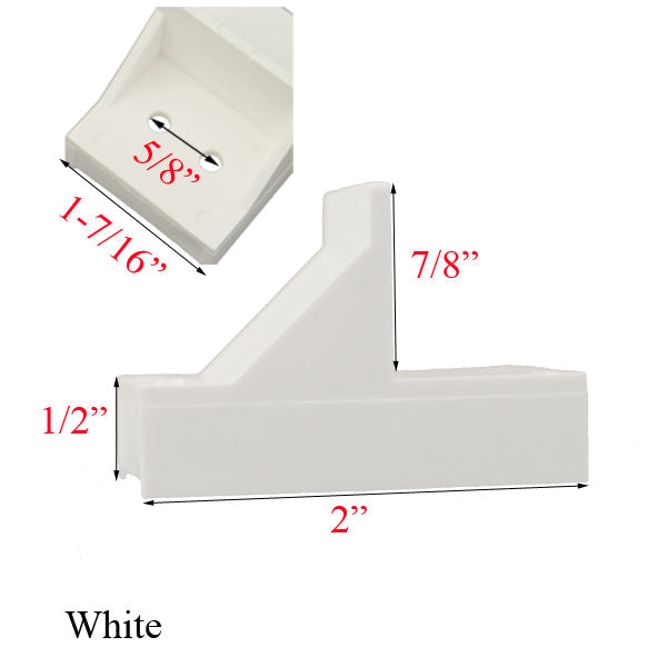 Flanker Stop For Stationary Panel Slider Window - Choose Color Hardware