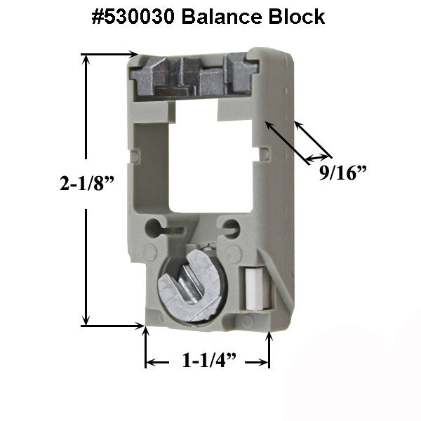 Balance Block For 5/8 In. Spiral Rod Hardware
