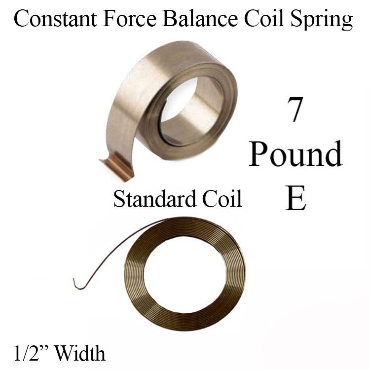 1/2 In. Constant Force Balance Coil Spring E #7 Pound Hardware