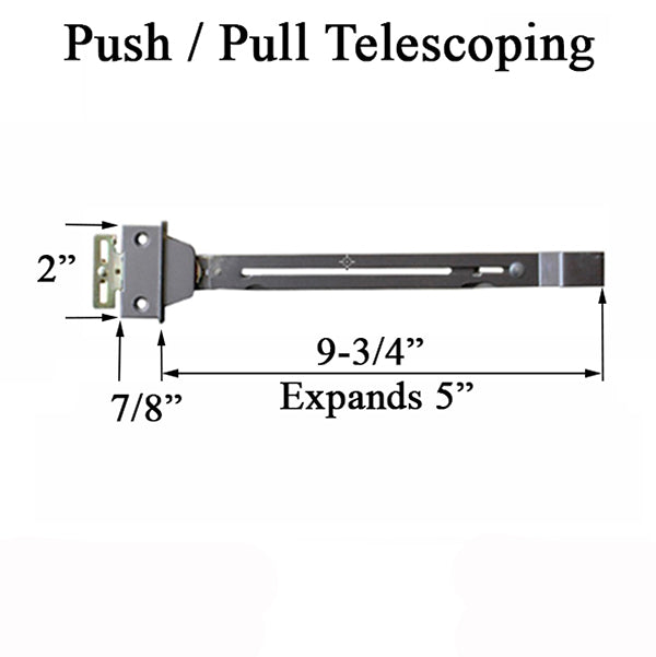 Truth Push 10-1/2 In. Telescopic Bar Hardware