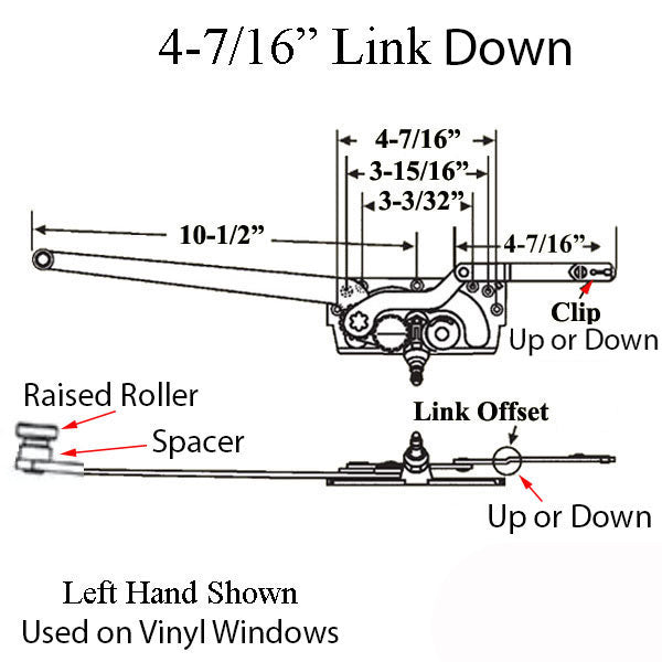 Truth Entrygard Rh Clip Under Offset Down Link Hardware