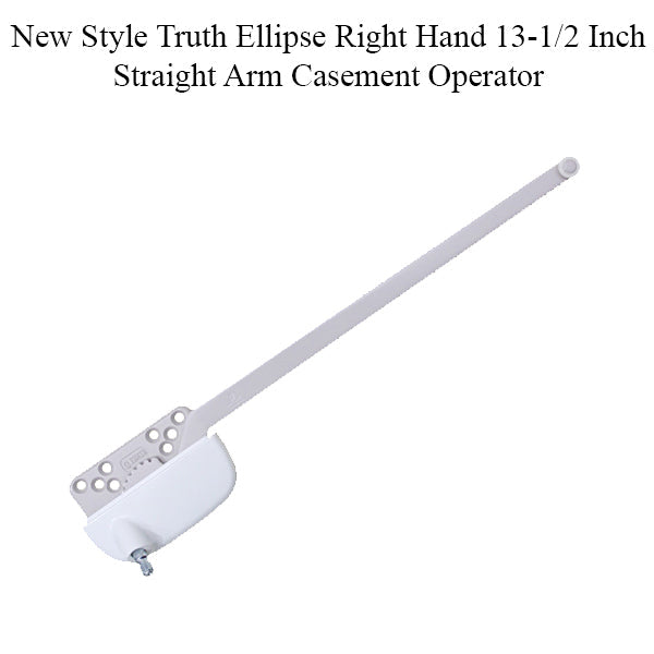 13-1/2 Inch Straight Arm Casement Operator - Choose Color New Style Truth Ellipse Right Hand