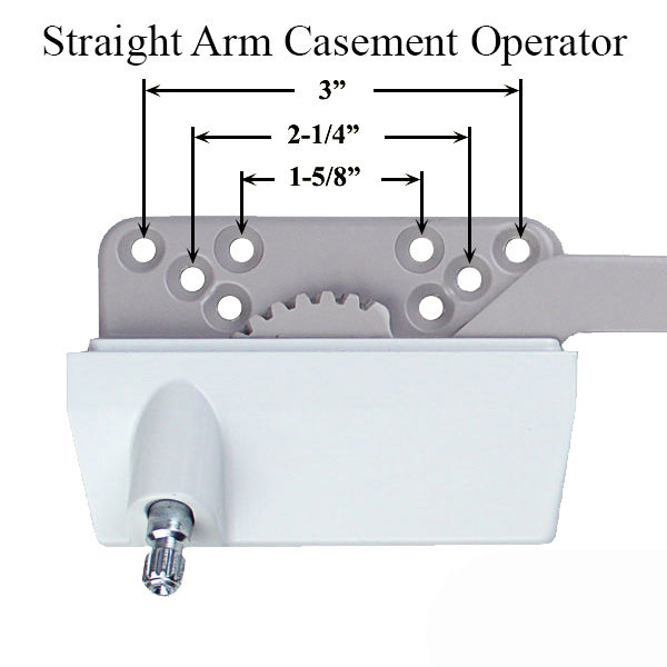 Discontinued Old Style Right Hand 13-1/2 In. Straight Arm Hardware
