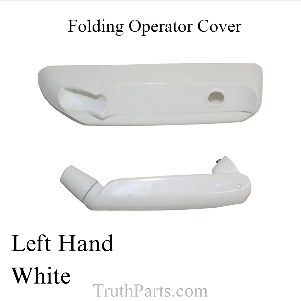Cover and Handle, Folding Right Hand - White