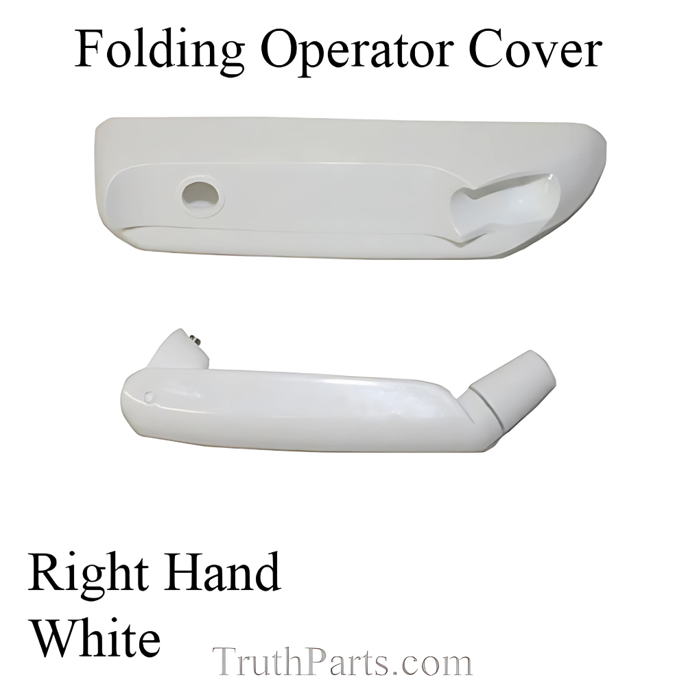 Cover and Handle, Folding Left Hand - White