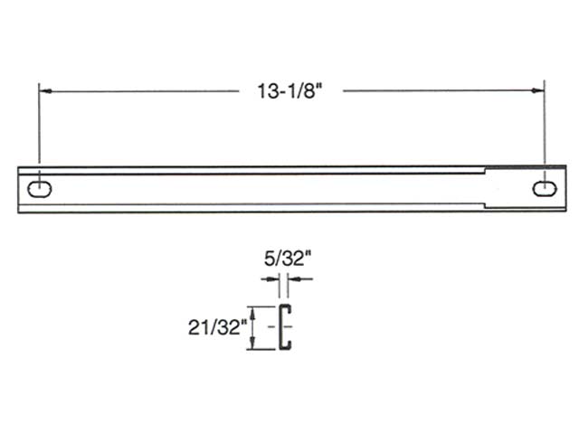Track Casement Operator 2 Holes 13-1/8 In. Hardware