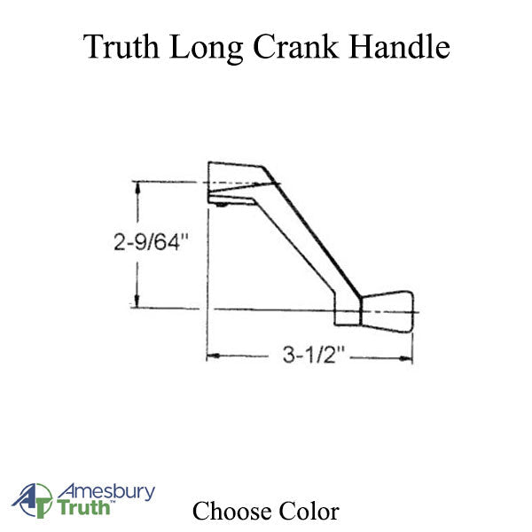 Long Length Crank Handle 11/32 Spline Truth - Choose Color Hardware