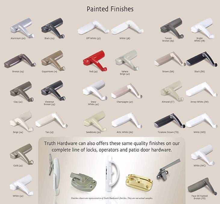 Crank Handle 11/32 Spline Folding - Choose Color Hardware