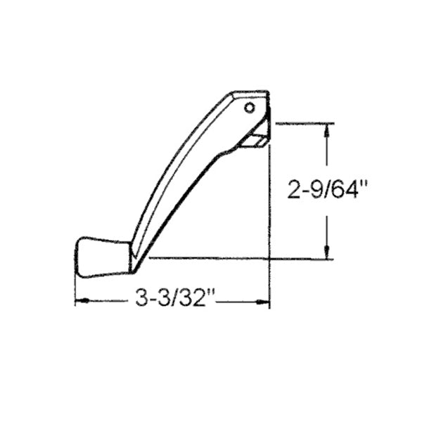 Crank Handle 11/32 Spline Folding - Choose Color Hardware