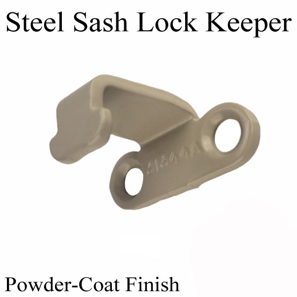 Sash Lock Keeper 7/8 In. Screw Hole Spacing - Steel Hardware