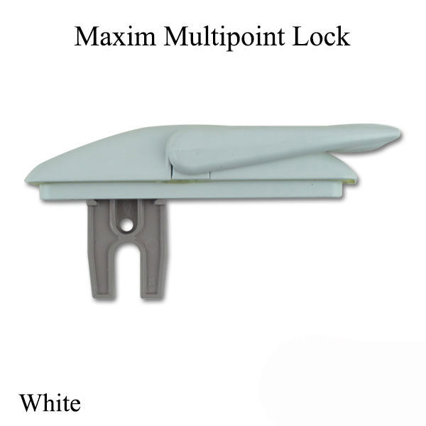 Maxim 1-5/8 In. Projection Multipoint Sash Lock - White Hardware