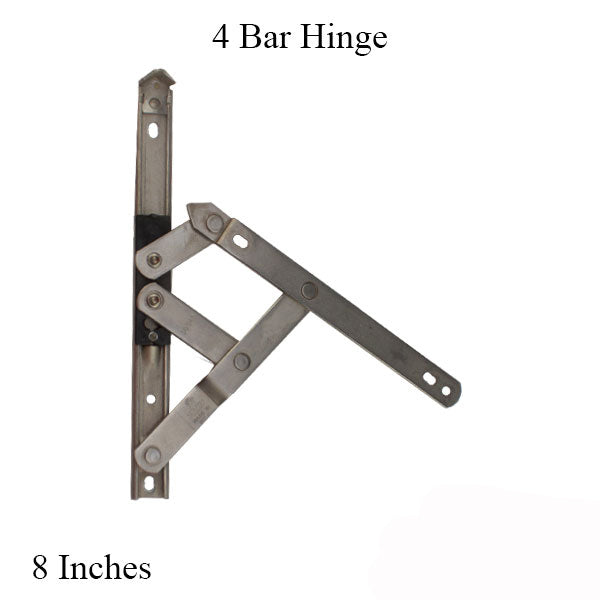 4 Bar Hinges 8 In. Window Track Truth 34.17 Stainless Steel Hardware