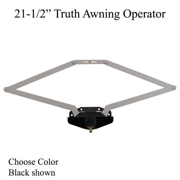 21-1/2" Single Hook Roto Gear Awning Window Operator – Choose Color
