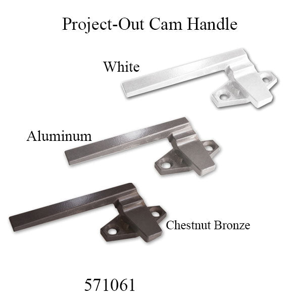 Project-Out Two Hole Cam Handle Left Hand - Choose Color Hardware