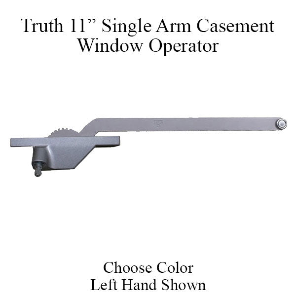 Truth 11 Inch Single Arm Casement Operator Left Hand Face Mount Hardware