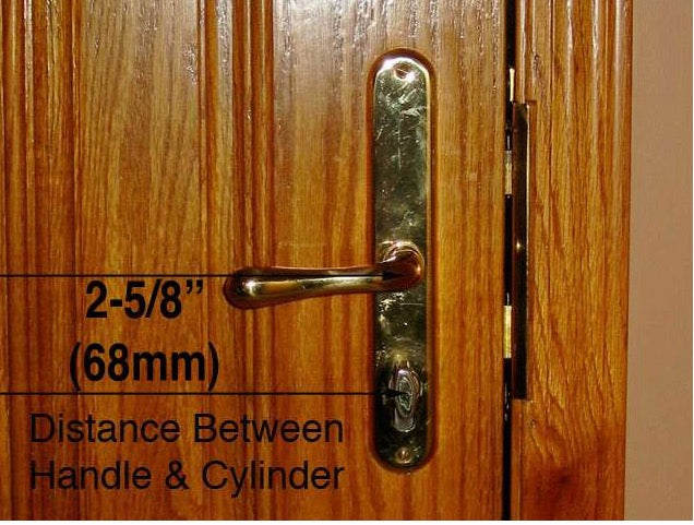 Germania Lara 68mm RH Active Handleset for 2-1/4" Door, Satin Nickel