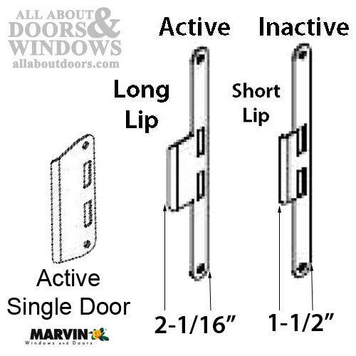 Marvin Jamb Strike Plate - Active Panel Outswing Door