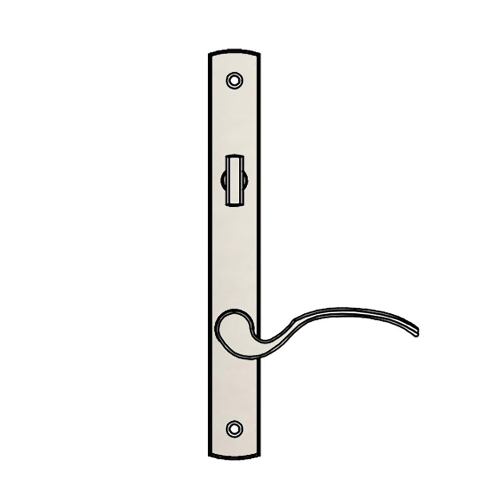 Truth Sentry Lock Handle Set, Traditional, Decorative finish over Brass, PVD Nickel