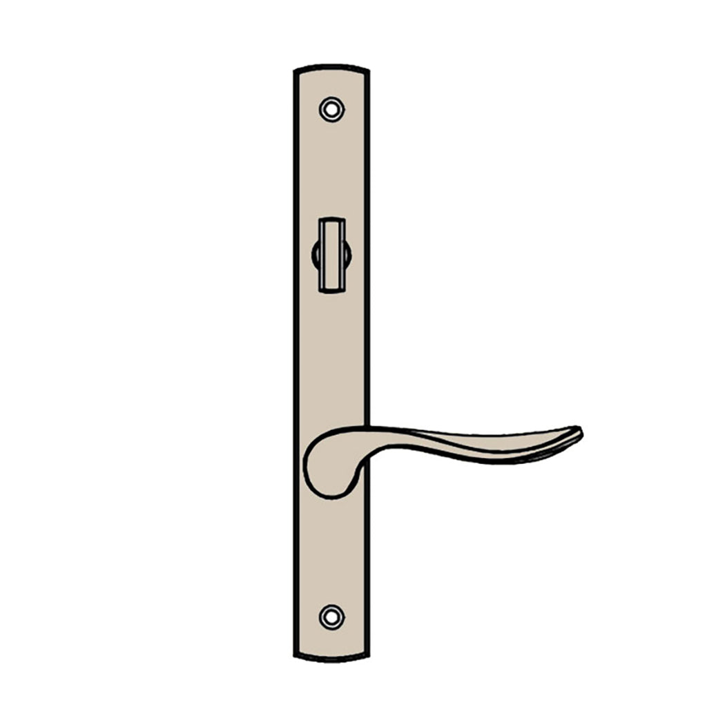 Truth Sentry Modern Handle Set, Beige Painted Zinc