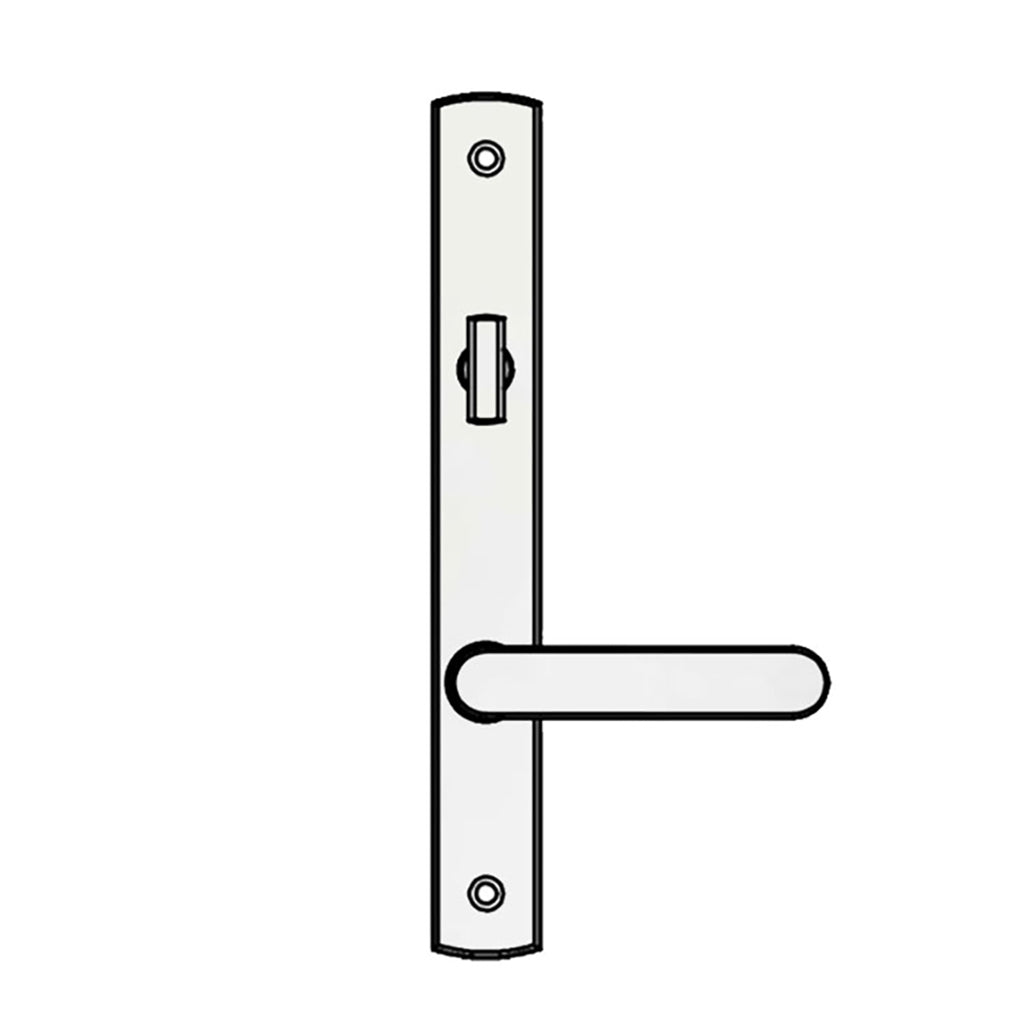 Truth® Sentry Lock Handle Set, Contemporary, Decorative over Solid Brass, PVD Brushed Chrome