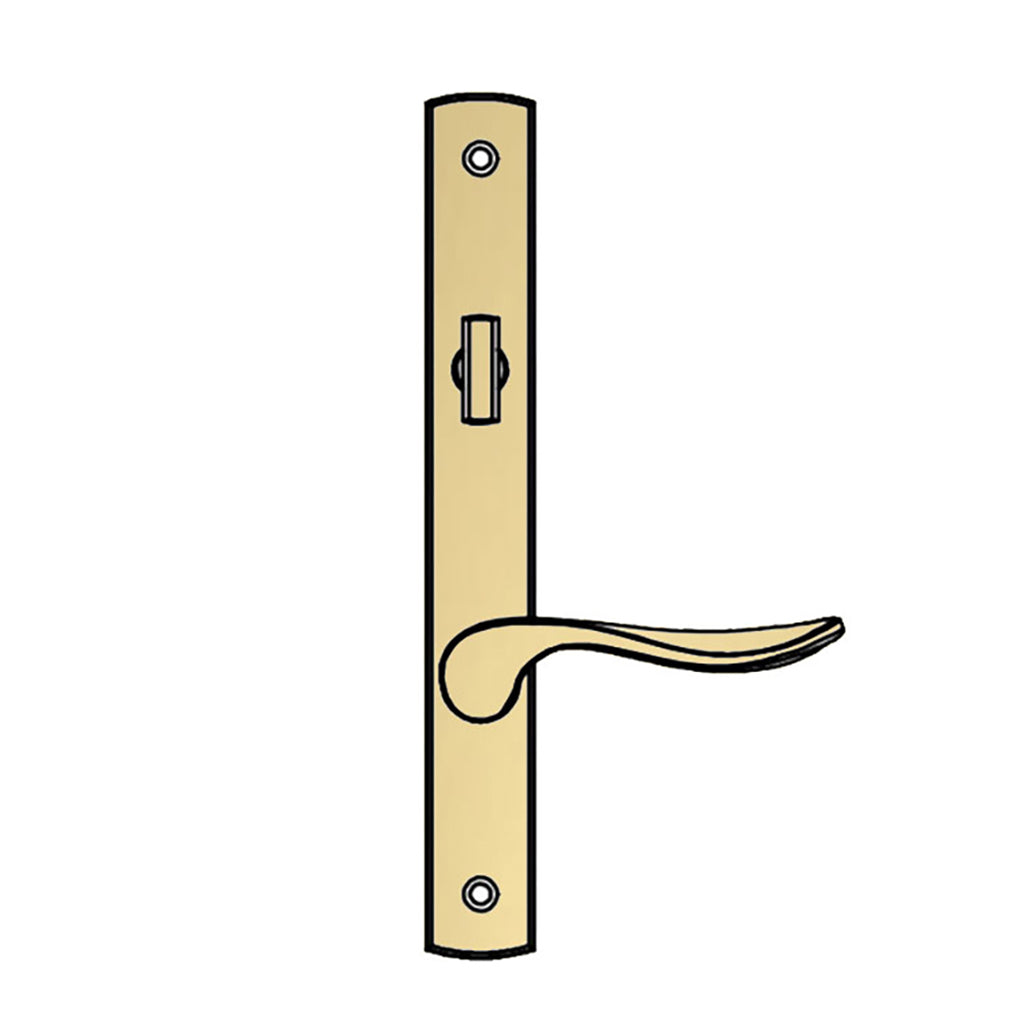 Truth Sentry Modern Door Handle Set - PVD Brass
