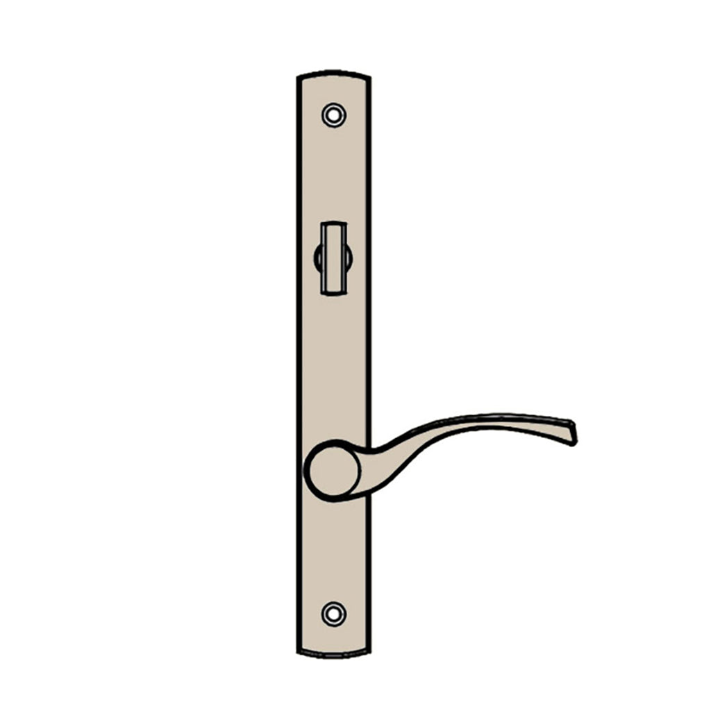 Truth® Sentry Lock Handle Set, Transitional, Painted over Zinc- Beige