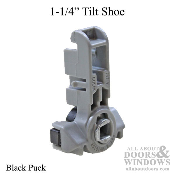 1-1/4" Black Tilt Shoe for 62716 Series Inverted Channel Balance