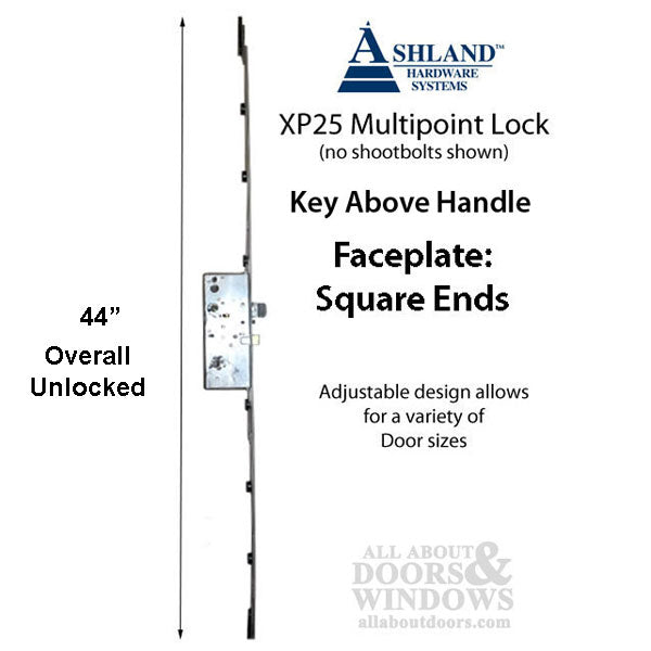 Ashland XP25 3-Point Shootbolt Multipoint Lock, 60mm Backset